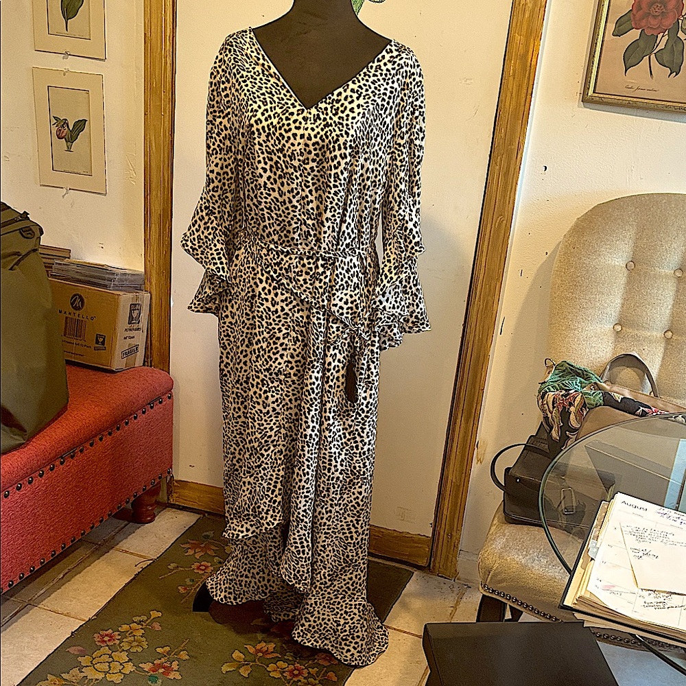 Leopard Print Maxi Dress